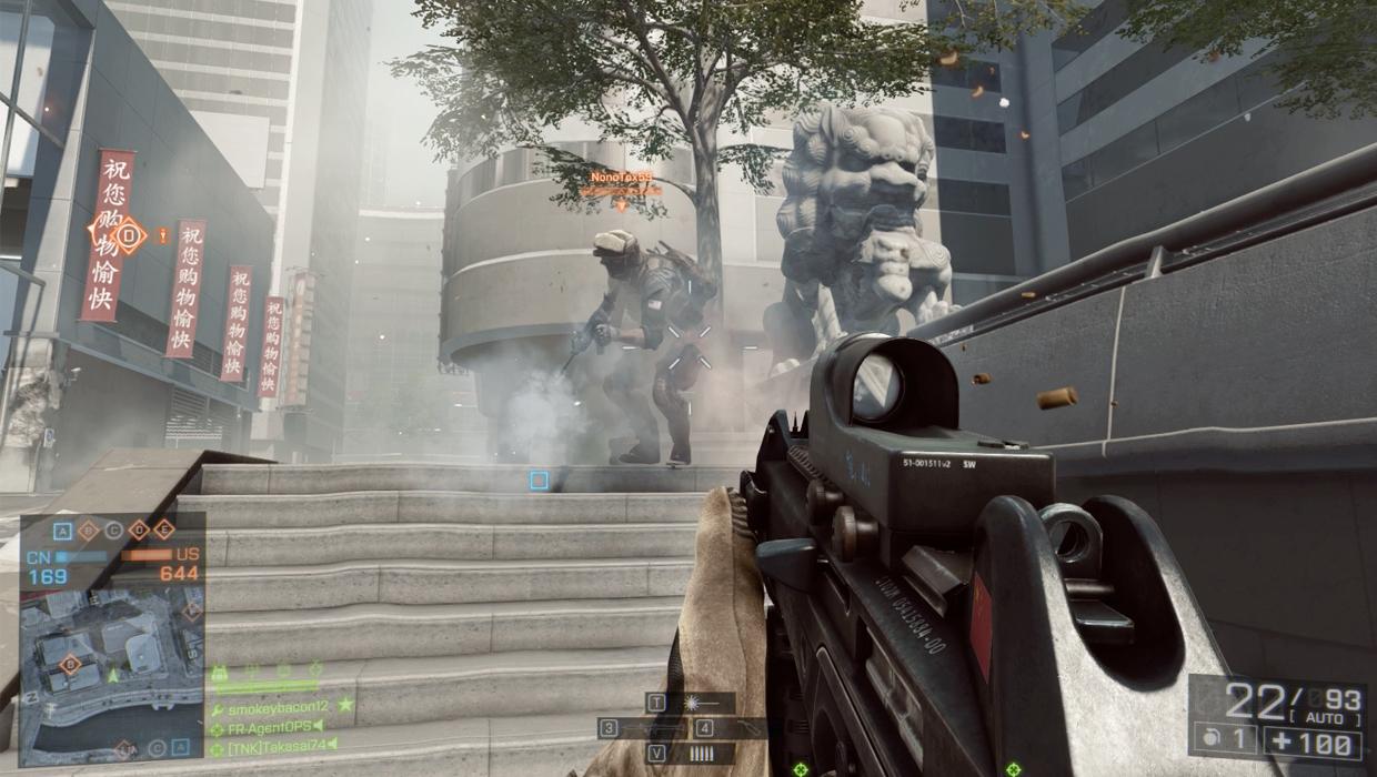 Modern Battlefield multiplayer combat