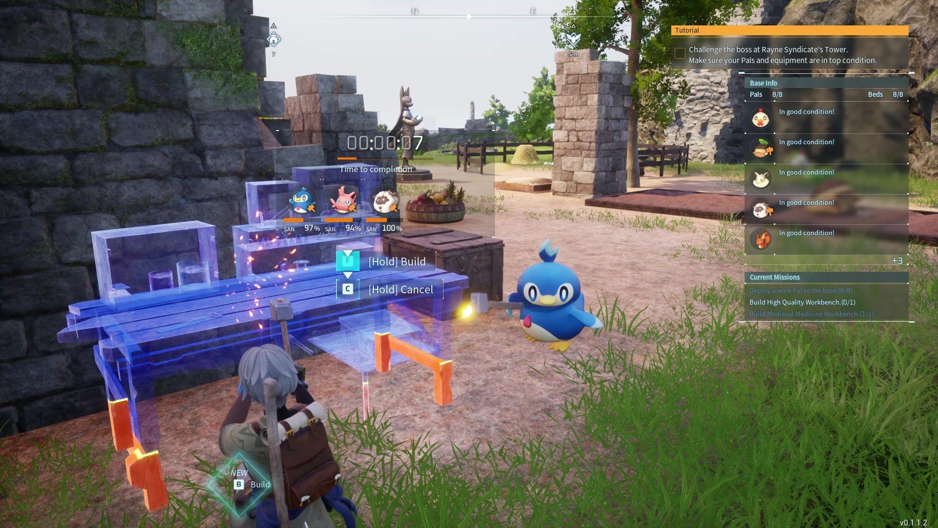 Palworld base and community