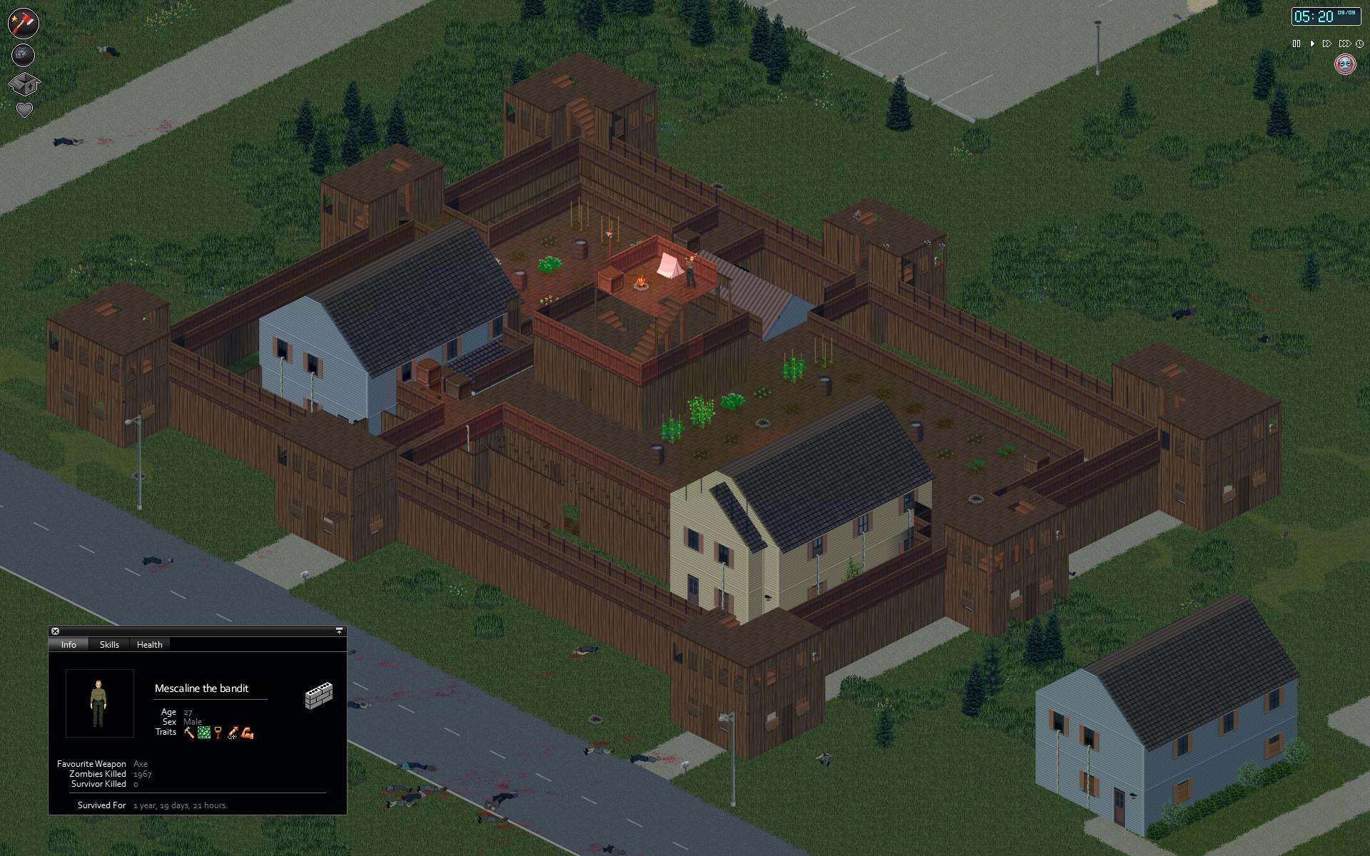 Project Zomboid safehouse and base